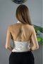 Halter Neck Satin Belt Detailed Jumpsuit - 4