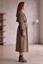 Women's Lined Premium Trench Coat with Belt and Additional Pieces - 3