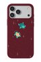 iPhone 17 Pro/18 Pro Compatible Suede+Tpu Silicone Phone Case with Turtle Pattern in Space