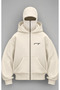 3 İplik Minimal Printed Ninja Hoodie – Oversize Zippered Hooded Sweatshirt