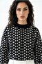 Women's Brown Orange Patterned Knitwear Sweater - 3
