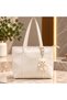 217 Women's Shoulder Bag Stylish Design Plush Teddy Bear Detailed Daily Use Bag