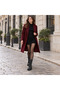 Genuine Leather Women's Boots Black Fur Inside Lace-Up Zipper Thick Sole Winter Boots - 2