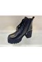 Genuine Leather, Fur Inside, Lace-Up, Zippered Boots, Women's Shoes - 3