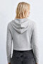 Women's Zippered Sweatshirt - Snow Melange - 3