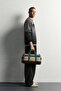 Men's Oversize Patterned Crew Neck Wool Knit Sweater - 3