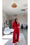 Red Modal Triple Athlete Hoodie Tracksuit Set - 5