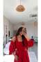 Red Modal Triple Athlete Hoodie Tracksuit Set - 6