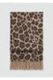 Leopard Patterned Long Shawl Sal1336 - 4