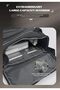 LB533 (TRAVELER) Multifunctional Duffle Backpack – Water Resistant, Multiple Pocket, Flat-Packing, Premium Polyester Laptop Duffel Bag with Detachable Strap for Men and Women, Black - 2