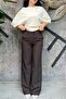 Premium Quality Mid-Waist Wide-Leg Fabric Trousers Sun546 - 5