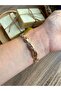 Round Vintage Gold Inside Black Women's Wristwatch - 2