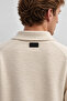 Button Detailed Polo Collar Men's Knitwear Sweater |   Mew5111320-1 - 4
