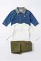 Baby Boy Cool Way Denim Jacket and Trousers Set Khaki - 3