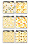 Aesthetic Daisy and Bee Patterned Mini Pocket Notepad Set - 2