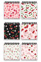 Cute Cherry and Flower Pattern Mini Notepad Set - 2