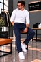 Men's Regular Fit Jogger Fabric Pants - 3