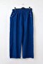 Saks Blue Shirt Collar Cuffed Sleeves Elastic Waist Tencel Fabric Woven Bottom Top Set 68-104 67-60 - 3