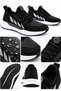Black/White Men'S/Women's Sports Shoes Sneakers Water Slider Texture Comfortable Daily Walking Running Model - 5