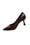 800 Shiny Leather Pointed Toe Goblet Heeled Shoes - 5