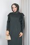 Women's Lace Detailed Mercerized Knitwear Dress