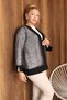 Plus Size Sequin Embroidered Cardigan - 4