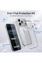 Compatible with iPhone 18 Pro / 17 Pro - Transparent Non-Yellowing Mica Case, Tempered Screen Protector, and Lens Protector (3in 1Set) - 4