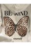 Gray Hooded Sweatshirt with Jaguar Butterfly Print for Women - 2