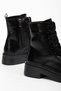 Sila Daily Shiny Black Leather Boots