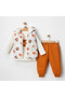 Girl's Hooded Vest Top and Bottom Set |   Sweetshirt, Pants, Hoodie, and Padded Vest 3-Piece Set - 5