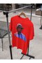 M.J. Printed Circular Neck Cotton Oversize Fit Unisex Short Sleeve T-Shirt - 2