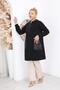Plus Size Parachute Fabric Tunic Cardigan with Pockets - 4