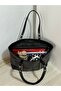 Large Size Soft Leather Women's Shoulder Bag with Belt Detail - 5