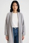 Women's Oversized Long Knit Cardigan – Pink, Stone, Beige, Black, Brown, Yellow, Baby Blue - Standard Size - 7