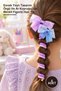 5 Pieces of Spring Hair Braiding Clips – Flexible Spring Design Hair Tie with Colorful Figures for Braiding and Ponytails
