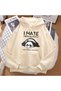 Panda Printed Premium Oversize Hooded 3 Thread Cotton Sweatshirt