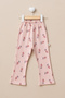 Baby Girl Carrot Printed 100% Cotton Camisole Spanish Flared Pants Leggings