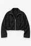 Zippered Lined Plain Women's Jacket - 5