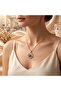 Gold Color Zircon Stone Starry Planet Design Steel Necklace - 2