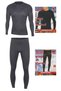 Anthracite Color Lycra Thermal Underwear Set Suitable for Men's Outdoor Sports