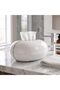 Modern Oval Tissue Box Cover, Premium ABS Plastic Facial Tissue Holder for Bathroom, Living Room, Bedroom & Office, Decorative Napkin Dispenser, Elegant Home Decor, White, Cream & Black - 5
