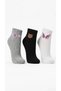 Women's 3-Piece Patterned Booties Socks Set – Gray Teddy Bear, White Butterfly, Black Love Patterned Cotton Socks - 4