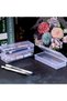 6 Pcs Small Plastic Storage Containers, with Hinged Lids, Rectangle Clear Plastic Boxes for - 5