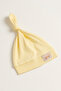 0-6 Months Unisex Baby Car Emblem Detailed 100% Cotton Interlock Tie-Up Beanie Set of 4 - 5