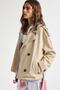 Water Repellent Regular Fit Belted Twill Short Trench Coat (26 Au) - 3