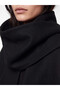 Two Mt Shop Quality Lcw Vision Black Scarf Women's Cashmere Coat - 3