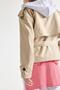 Water Repellent Regular Fit Belted Twill Short Trench Coat (26 Au) - 6