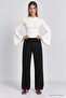 Wide Leg Modal Sweatpants Lub0070 Live Black - 2