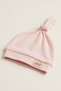 0-6 Months Unisex Baby Car Emblem Detailed 100% Cotton Interlock Tie-Up Beanie Hat - 2