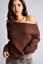 Regular Fit Boat Neck Knitwear Basic Sweater (26 Wn)